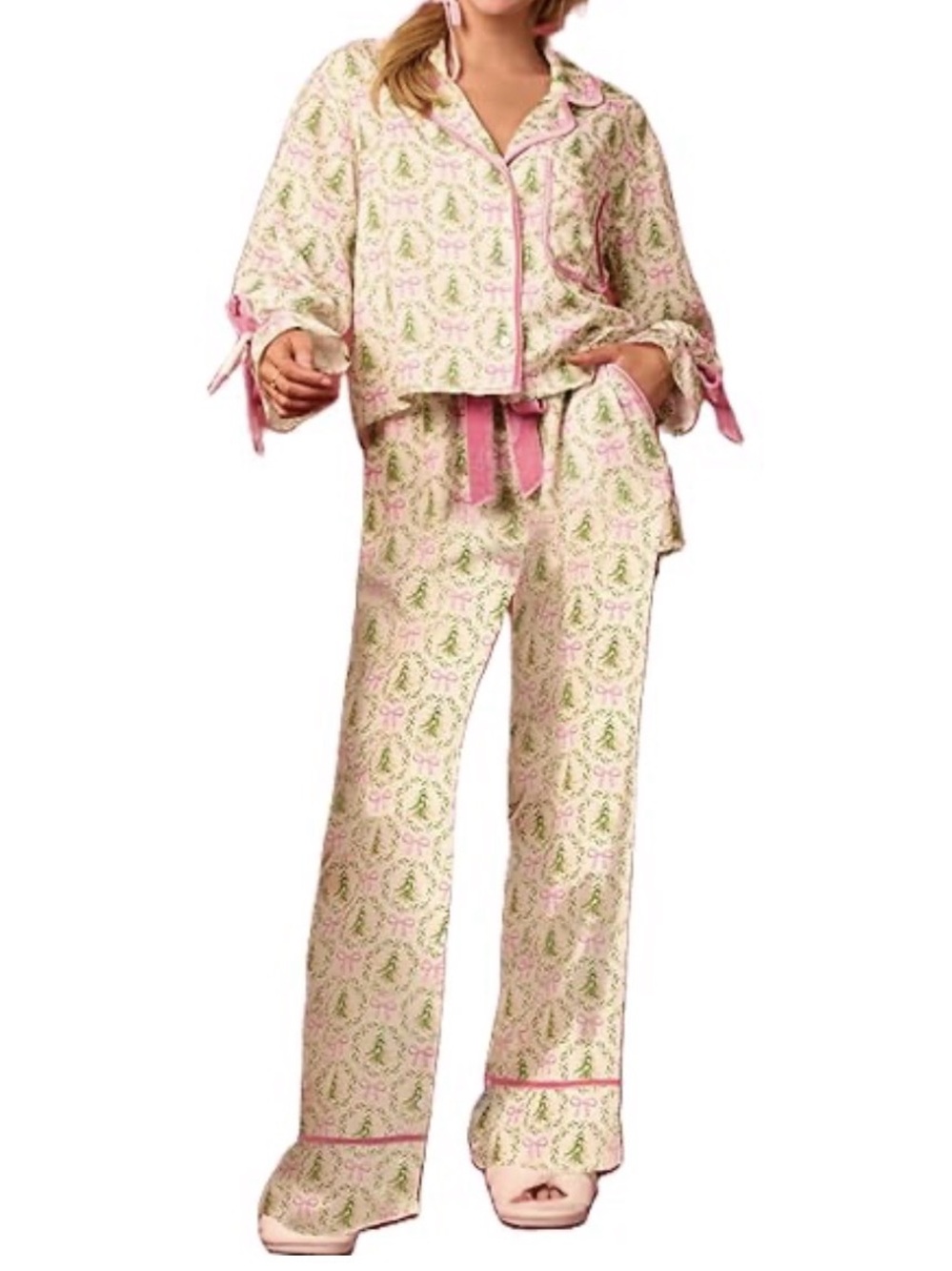 Pajama Set, Satin 2-Piece Set, NWOT, Size M